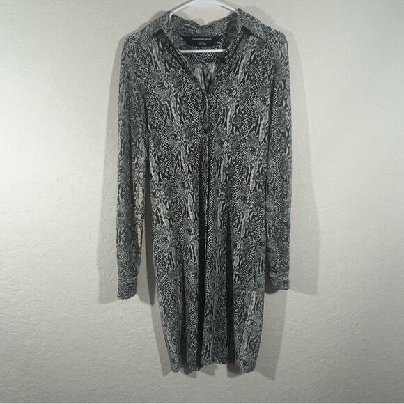 Norma Kamali Snake Print Jersey Knit Dress Women’s Size Small - Picture 7 of 8